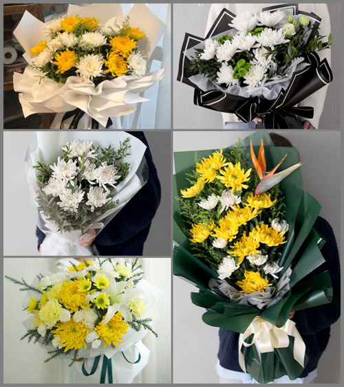 浙江省丽水松阳县西屏街道白事花束代送